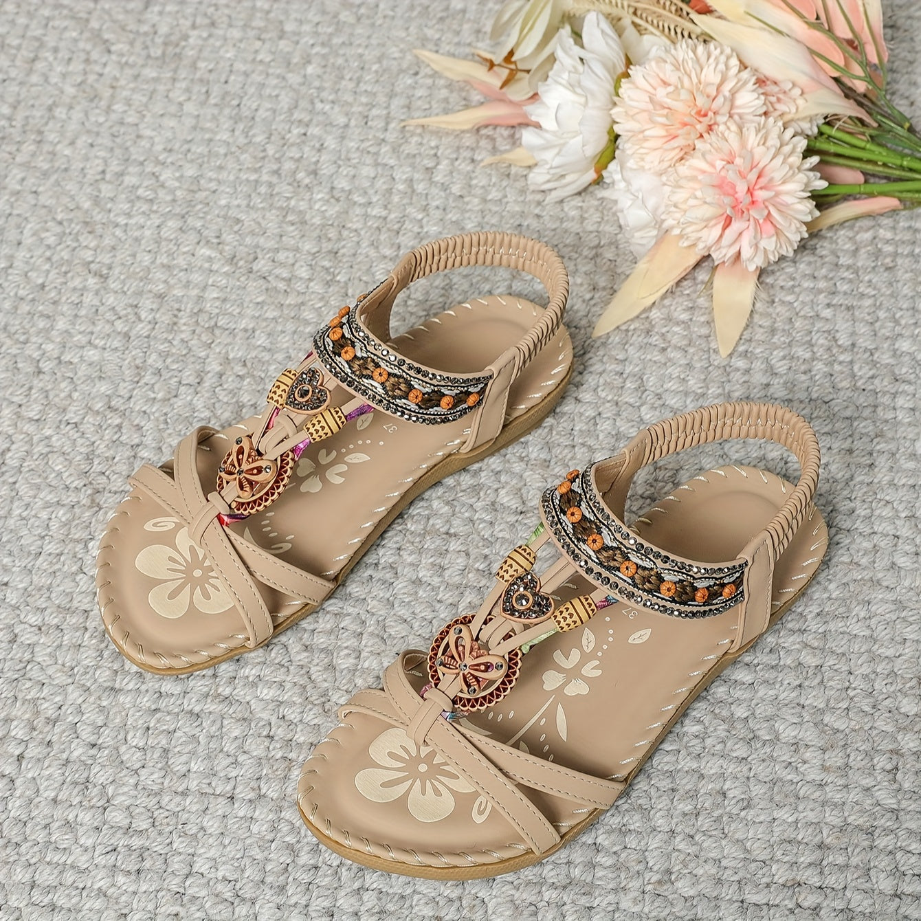 Aitana | Sandalias planas de mariposa